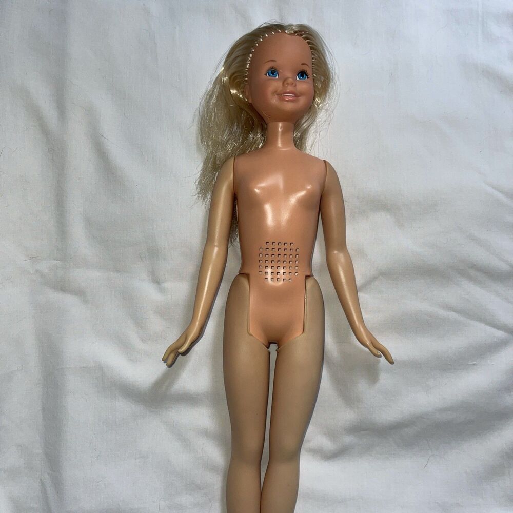 Vintage 1971 Mattel My Best Friend Cynthia Talking Doll Blonde 1 Record READ 19”